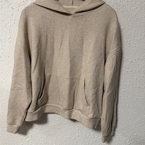 Cozy Tan Hoodie Viscose blend Large